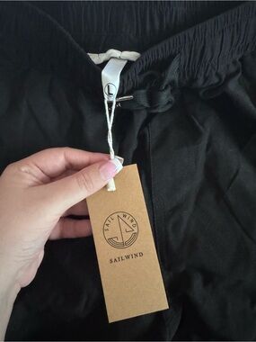 BNWT Sailwind Black Drawstring Shorts